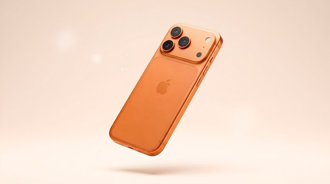 Sleman, ID - April 16, 2026: Smartphone Apple iPhone 17 Pro Max Orange