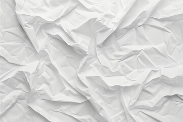 Obraz premium crumpled-paper-texture-heavy-folds-white