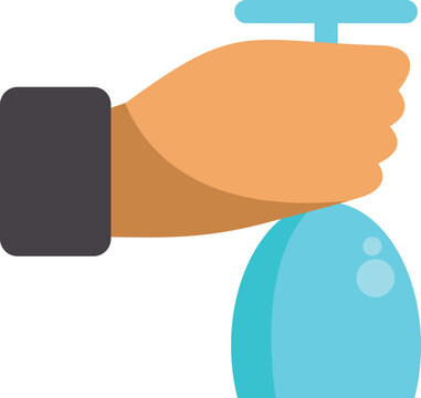 Hand pressing a soap dispenser symbolizing cleanliness and personal hygiene care