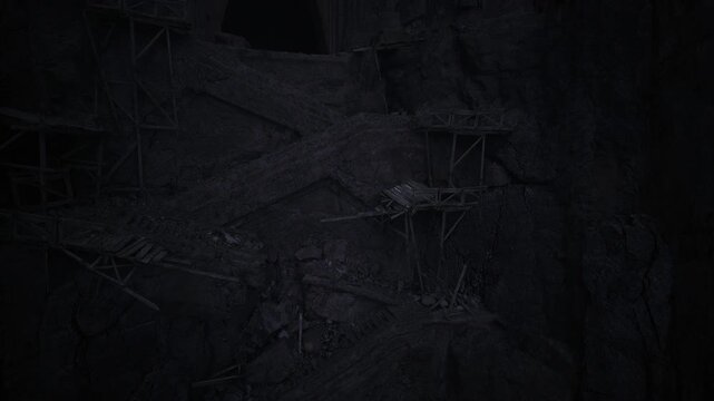 dark rock wall texture showcasing depth, coarse stone surfaces, dramatic shadows, tactile grunge mood, ideal background for cinematic poster and editorial