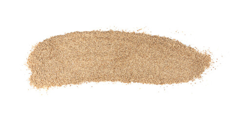 Milk thistle seeds powder, crushed silybum marianum grains pile, milled dry blessed milkthistle © ange1011