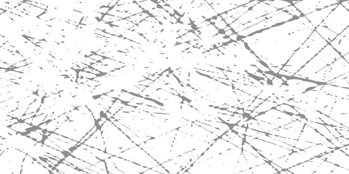 Abstract white grunge background with random fine scratch marks and scattered black lines, subtle distressed texture, minimal industrial style, clean yet worn high-resolution scratch wall backdrop.