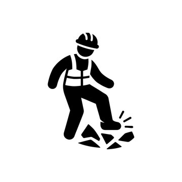 Crushing Foot Injury Hazard Icon
