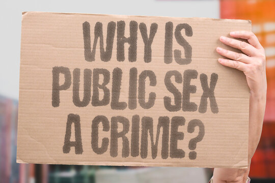 "Why Is Public Sex A Crime?" Documented criminal law cites non-consensual exposure as the core rationale for public sex bans. SEX. PUBLIC. LEGAL. REAL. LAW.