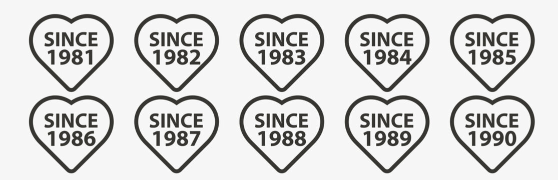 Since vector sign for 1991 to 2000.