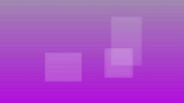 Abstract geometric shapes dissolving transition effect purple background animation