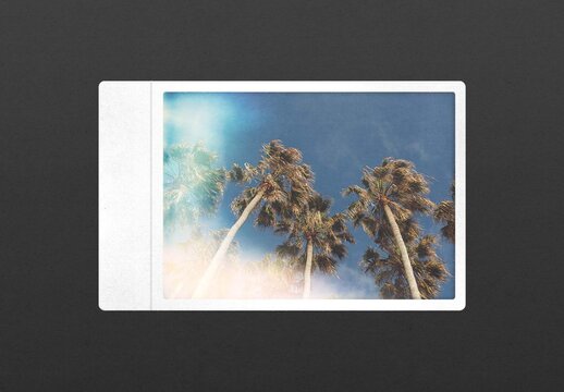 Analog Film Frame Template, Retro Film Strip Overlay Mockup & Collage Frame