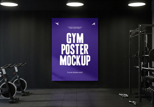 Gym Poster Mockup