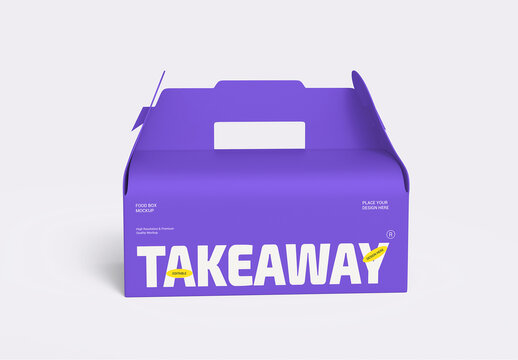 Takeaway Food Box Mockup