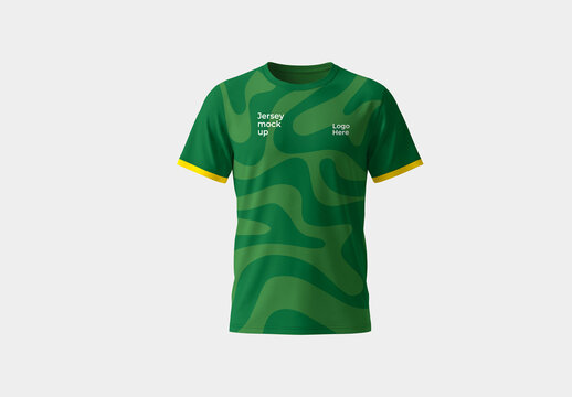 Green Sports Jersey Mockup