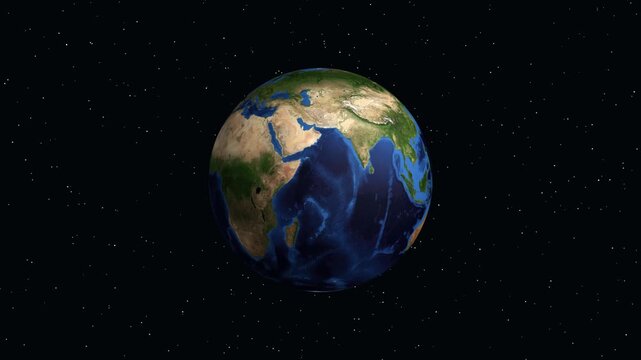 Earth Zoom Animation to Port Harcourt Nigeria with Population Data