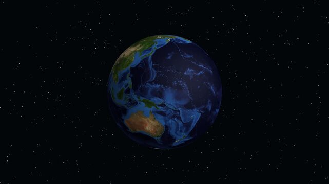 Earth Zoom Animation Focusing on Quetta Pakistan with Population Data