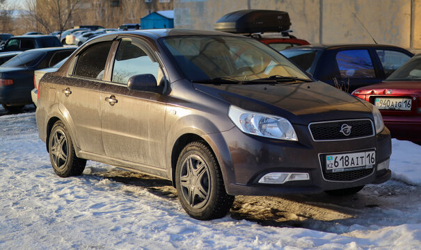 Kazakhstan, Ust-Kamenogorsk, march 9, 2026: Ravon Nexia R3. Small car
