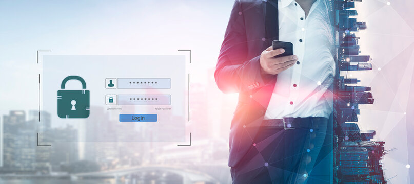 A user interface for a secure login portal. The screen requires a username and password for authentication, providing access to a private account or system. Fermion