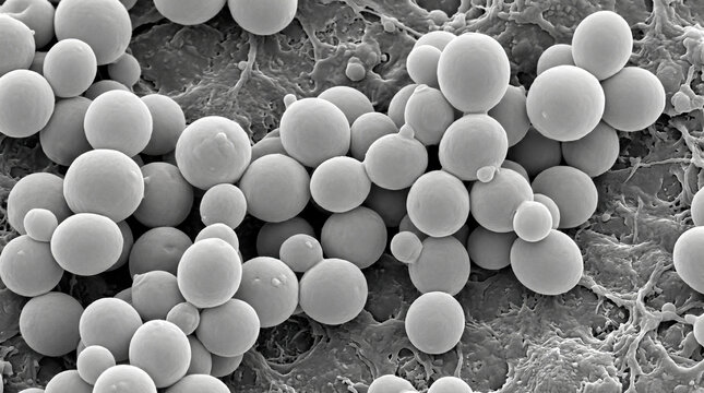 Candida albicans yeast white phase cells SEM