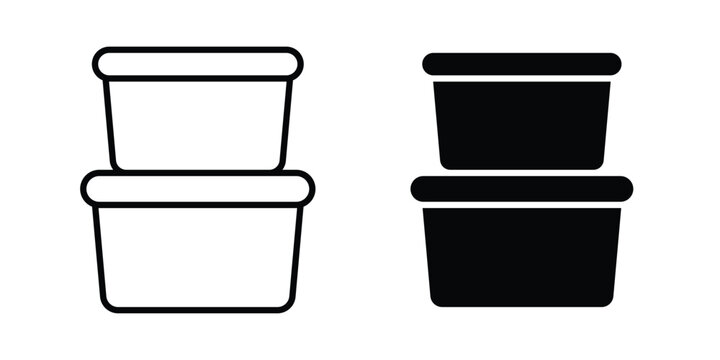 Food Container icon design Illustration set for Projects