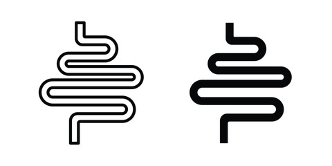 Obraz premium Gut constipation icon design Illustration set for Projects