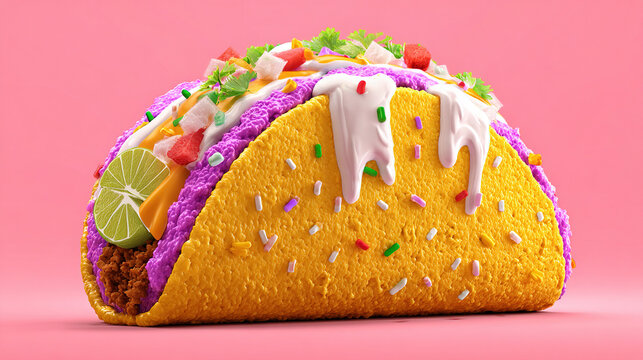 Fresh Ingredients Mexican Style Taco