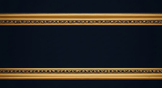 Gilded Elegance: A Dark Canvas
