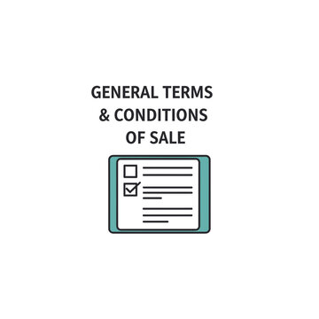 General Terms and Conditions of Sale Digital Icon Graphic