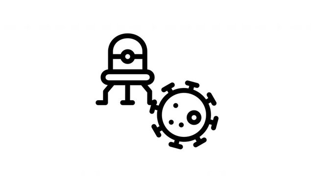 nanobots minimalist stroke animation