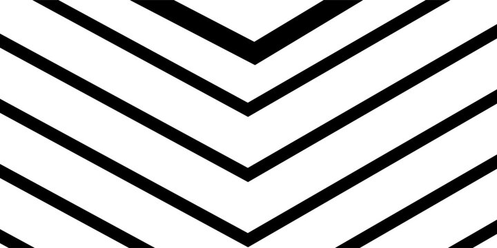 Black linear arrow background. Repeating triangle gradient pattern background. Fading halftone line gradient texture. Thin speed line concept for overlays, posters, prints, covers, banners. Vector