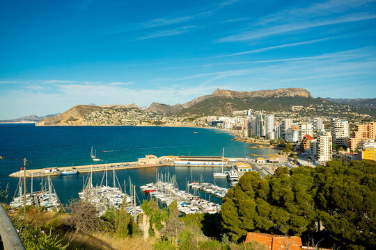Calpe (Calp), Spain. Penon de Ifach natural park view