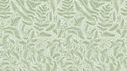 Soft green textured pattern resembling fern leaves for backgrounds. © bohey