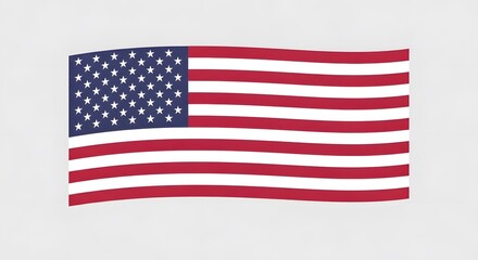 Fototapeta premium Celebrating flag day a vibrant american flag symbolizing patriotism and national pride