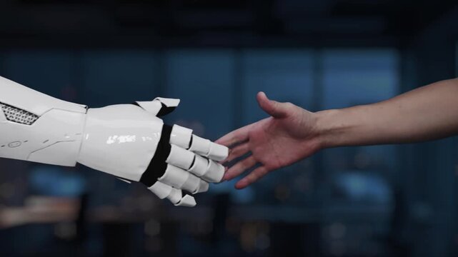 A robotic hand approaches a glowing globe symbolizing compliance, highlighting regulations and standards in a modern business environment for digital governance and strategy. Synapse