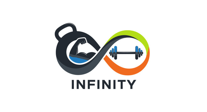 Infinity Fitness Gym Logo Design.