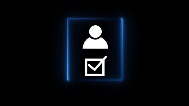 Know your customer (KYC) concept. Businessman use laptop with identity verification symbol for Increase financial security and access personal financial data. Biometrics security.4k video