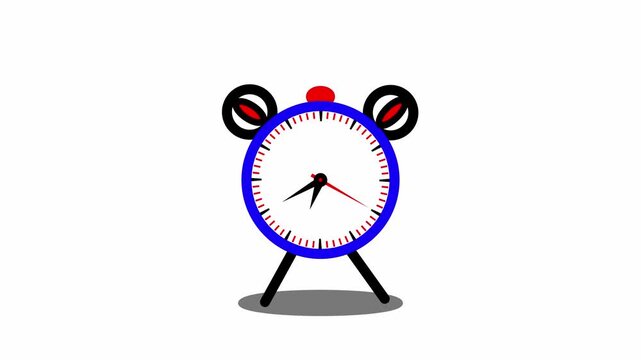 Alarm clock icon on white background.