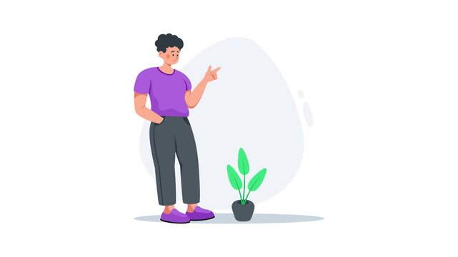 Trendy flat animated illustration of product package delivered safely via parachute.