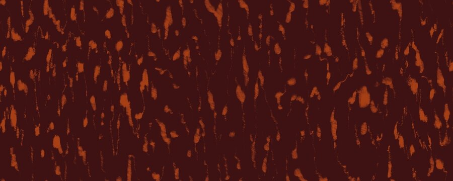 Seamless animal print pattern. Brown and orange stains, scribbles. Abstract background with dry brush strokes