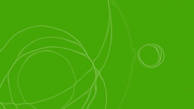 Top view slow motion seamless loop of water wave when droplet dropping on a surface of a liquid isolated on transparent background