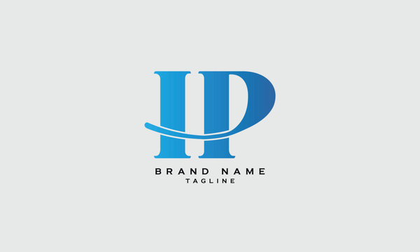 HDP, HPD, DHP, DPH, PDH, PHD, HP, PH, Abstract initial monogram letter alphabet logo design