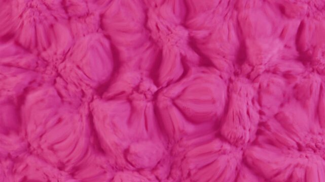 Looped animation. The abstract relief surface smoothly oscillates endlessly, creating the effect of continuous organic movement. The plastic texture vibrates and transforms mesmerizingly, forming a dy