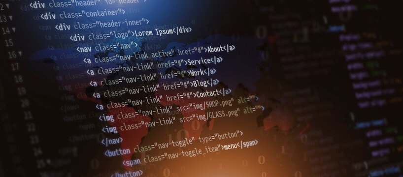 coding web computer technology banner