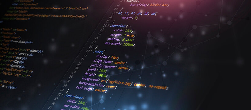 css web developing  mixed media banner