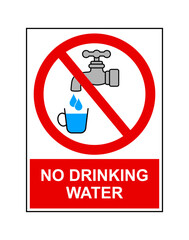 znak zakazujący picia wody © robert6666