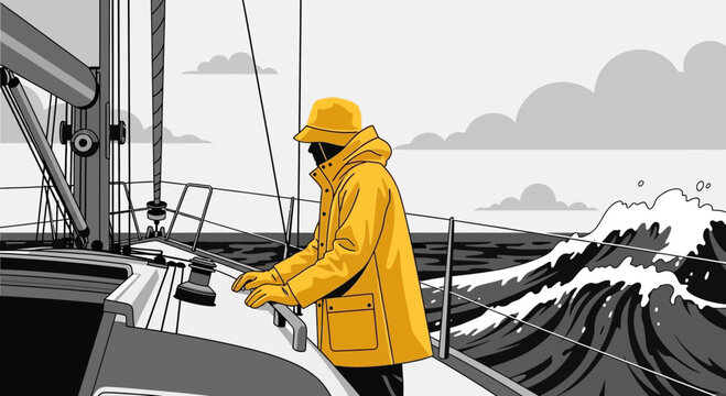 Maritime Voyager Navigates Choppy Seas On Sailboat Adventure