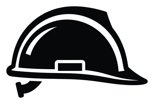 Essential hard hat icon symbolizing paramount workplace safety and head protection for construction and industrial applications