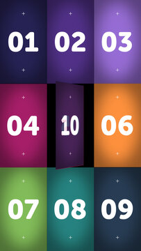 Multiscreen Transition Vertical X9 10 &ndash; Nine Screen Vertical Transitions, Modern Multi Panel Animation for Reels, Stories and Mobile Video Content