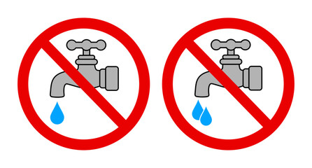 znak zakazu używania wody © robert6666