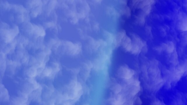 Blue smoke gradient abstract painting showcases a cloudlike design with mesmerizing hues of blue.