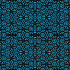 Fototapeta premium Seamless texture of fabric flower ornament