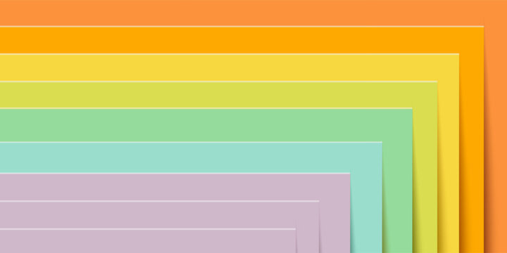 Design concept - colorful paper background with leadership, teamwork conception