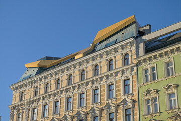 Fototapeta premium Altbau, Wohnhaus, Im Werd, Wien, Österreich