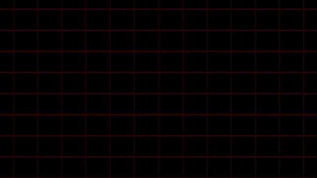 Moving grid black background green square pattern retro technology cyber neon loop geometric ideal for sci-fi user interface visuals